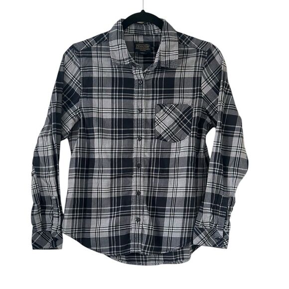 Pendleton Black Plaid Button Down Shirt - Picture 1 of 4